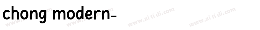 chong modern字体转换